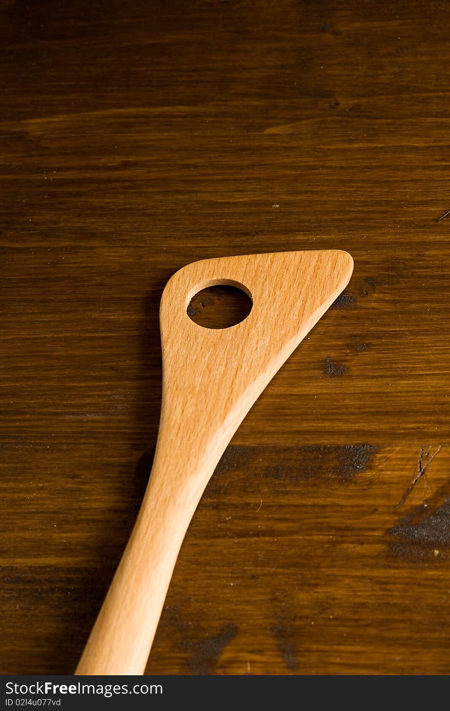 Kitchen untensils made of wood