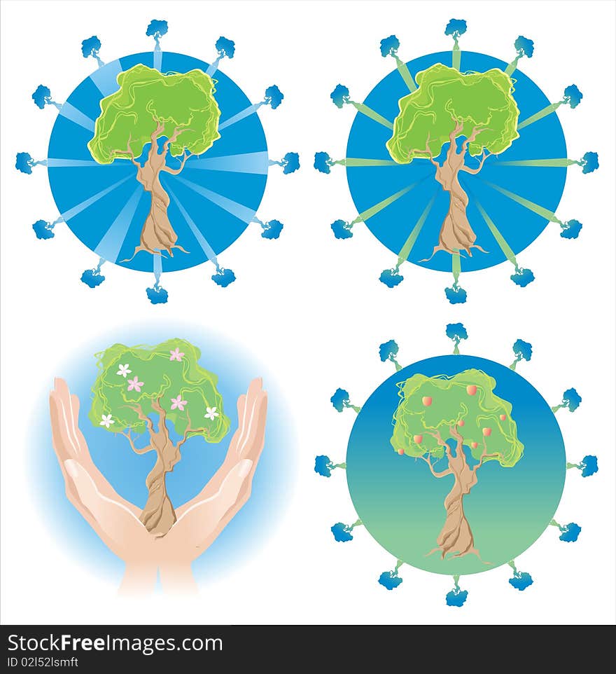 Several Tree Logos