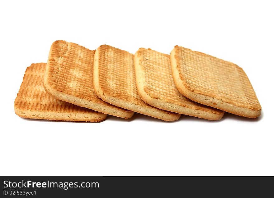 Biscuit isolated on white background