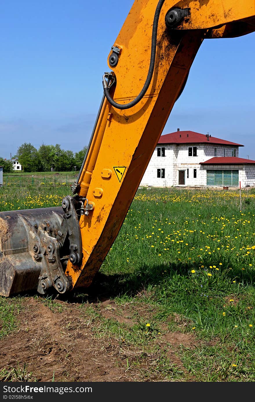 Start excavation work at a construction site