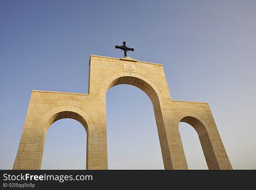 Arches near the entry of Saint George Monastery, Israel. Arches near the entry of Saint George Monastery, Israel.