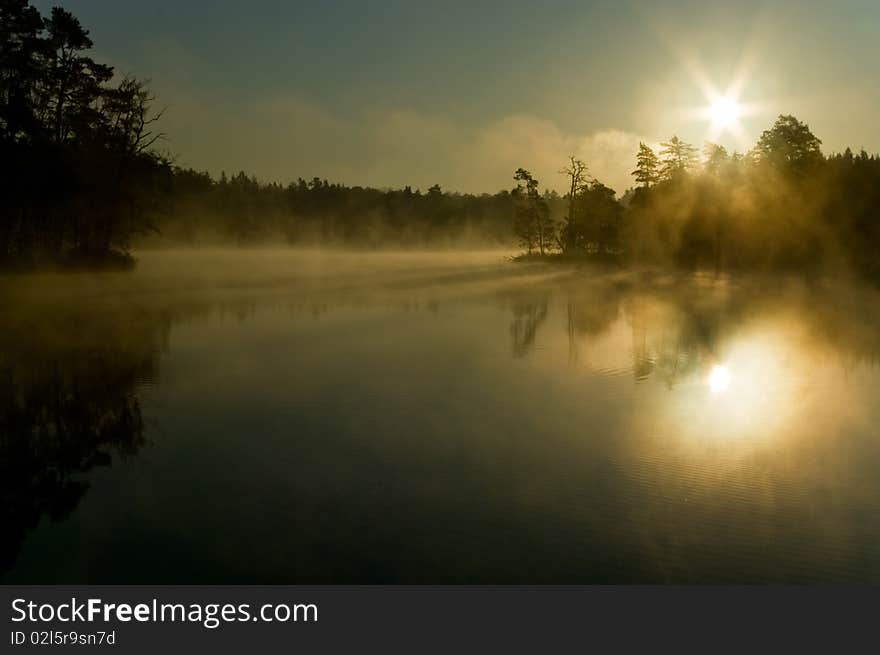 Morning at the lake