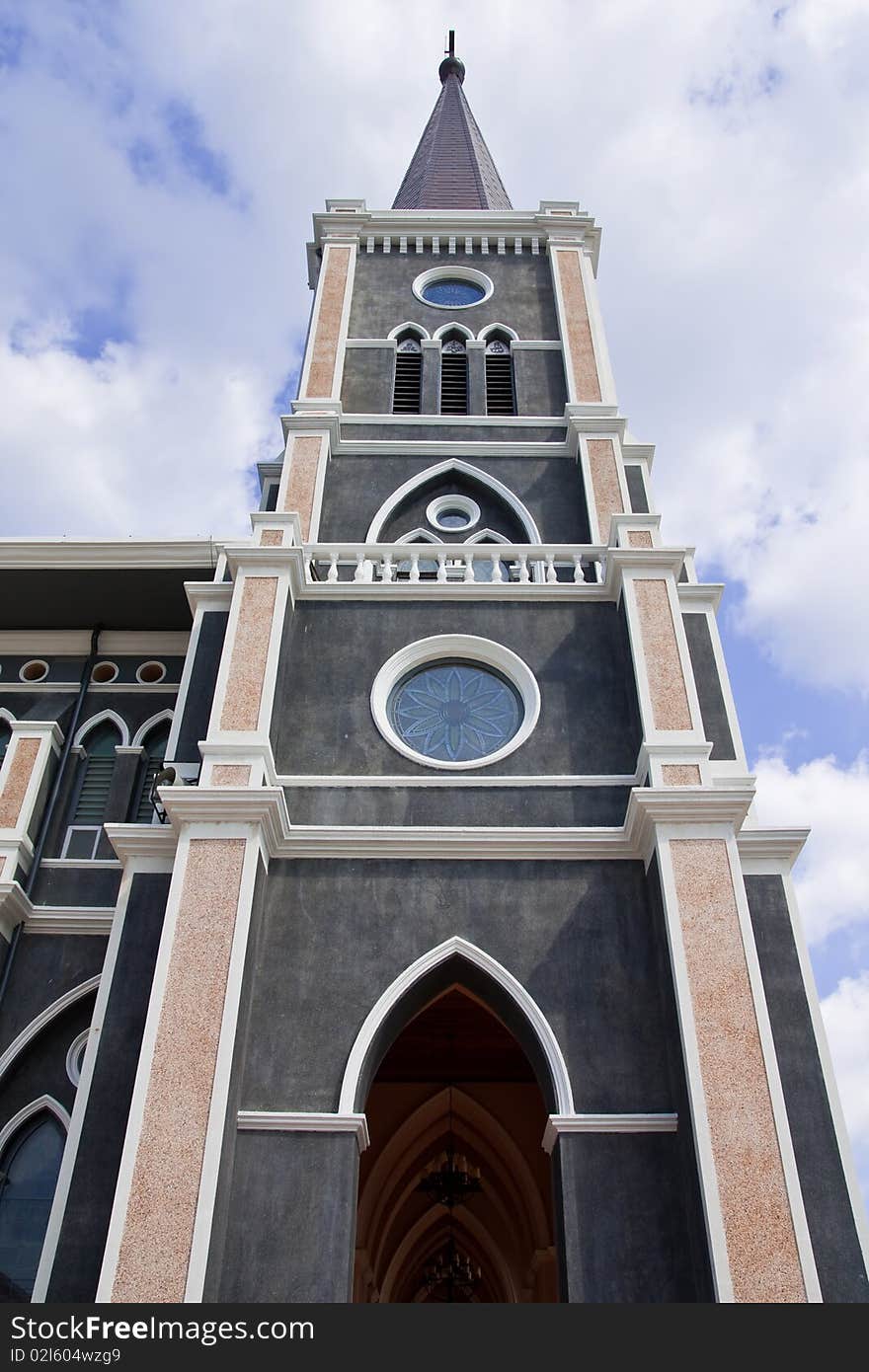 Old church in Jantaburi province, east of Thailand. Old church in Jantaburi province, east of Thailand