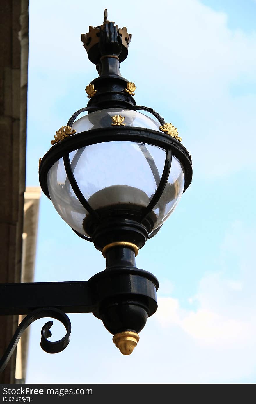 An old lamp photo taken in london. An old lamp photo taken in london