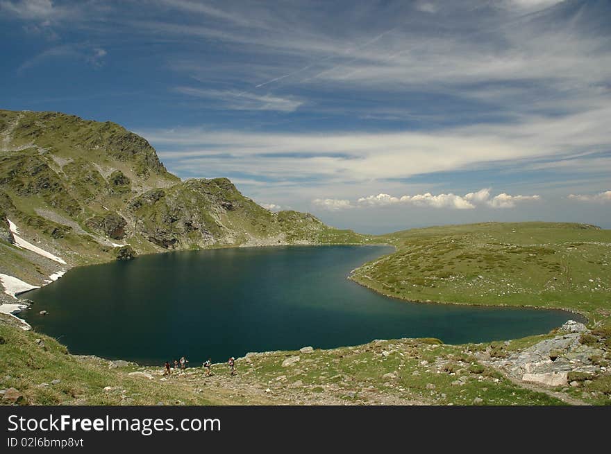 Rila lake The kidney in Bulgaria. Rila lake The kidney in Bulgaria