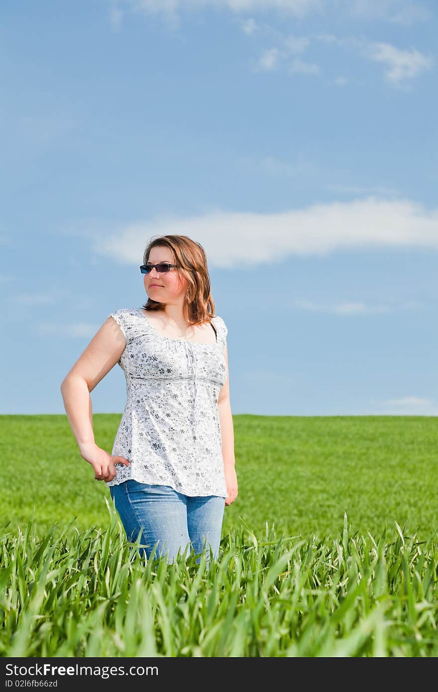 Woman enjoying a day outdoor