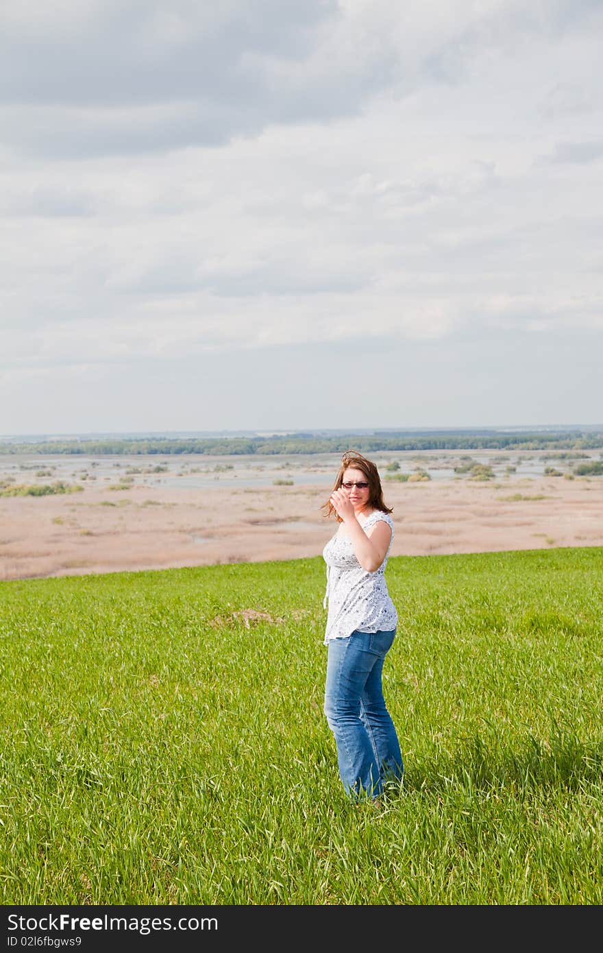 Woman enjoying a day outdoor