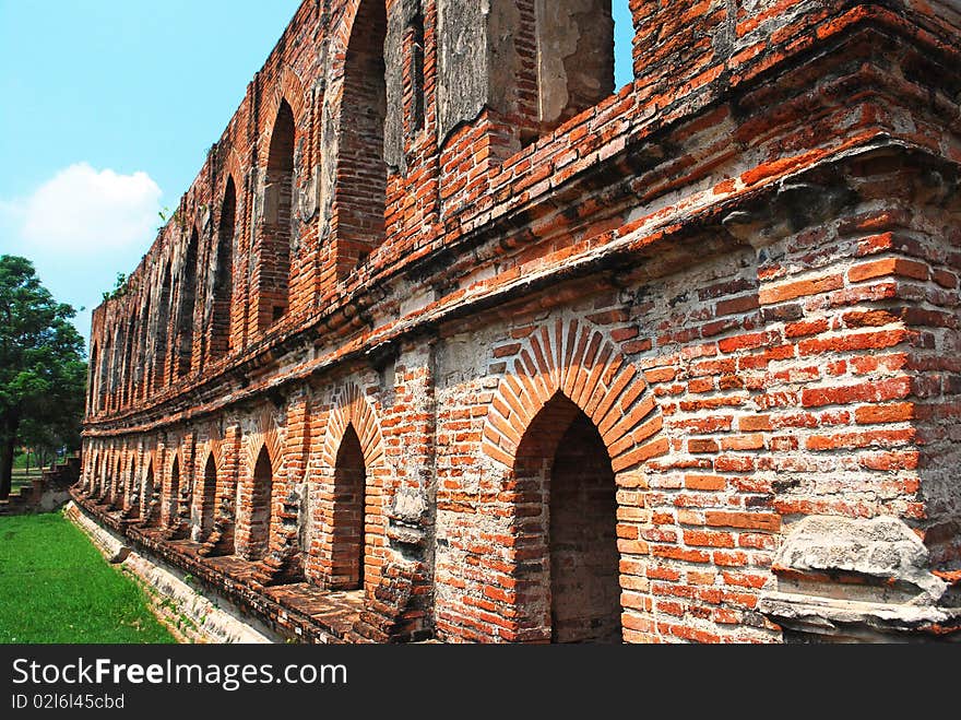 Wall of old palace.