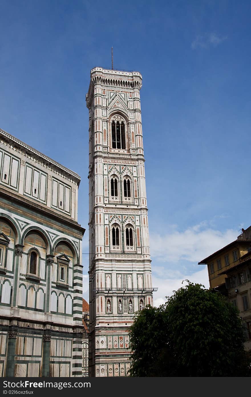 The dome of Florence. santa maria
del fiore and campanile of Giotto