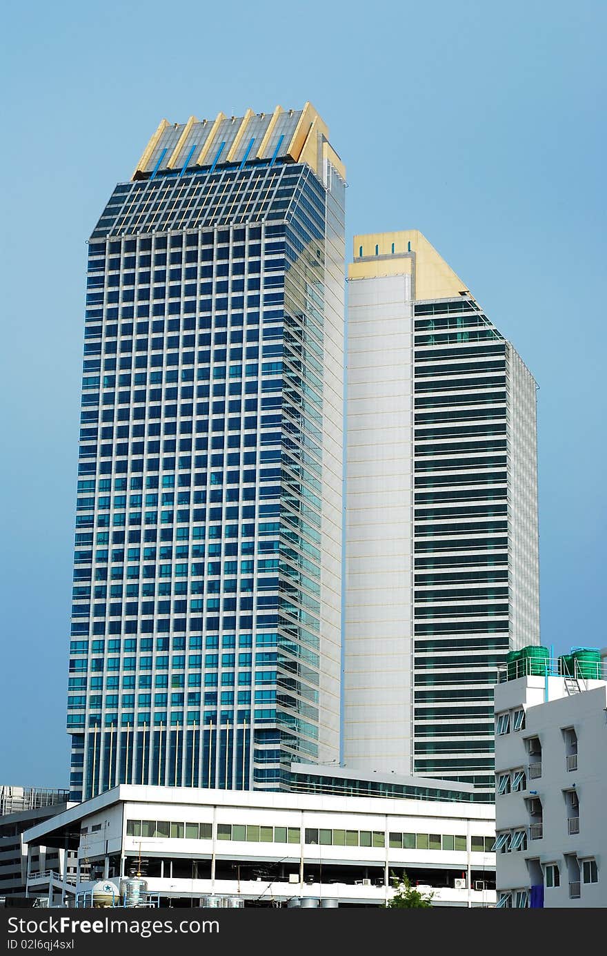 The condominium building modern style. The condominium building modern style.