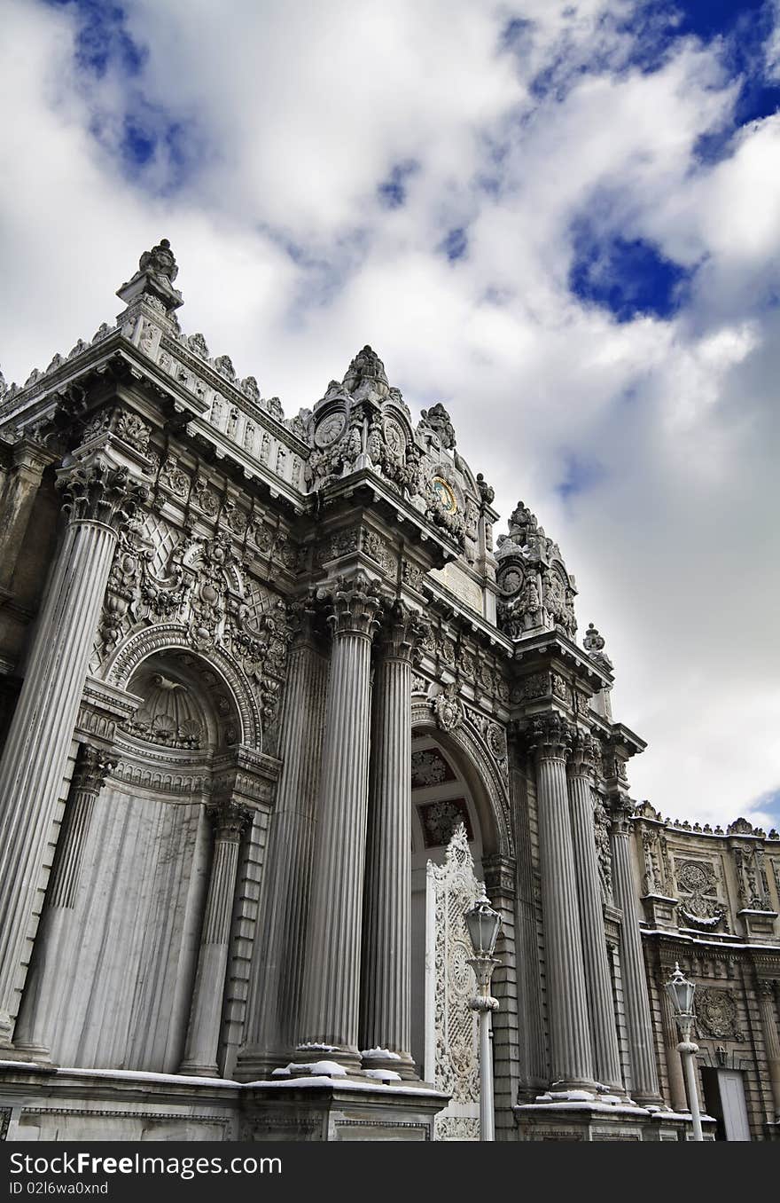 Turkey, Istanbul, Beylerbeyi Palace, view of the entrance