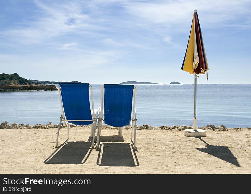 Deck chairs and summer