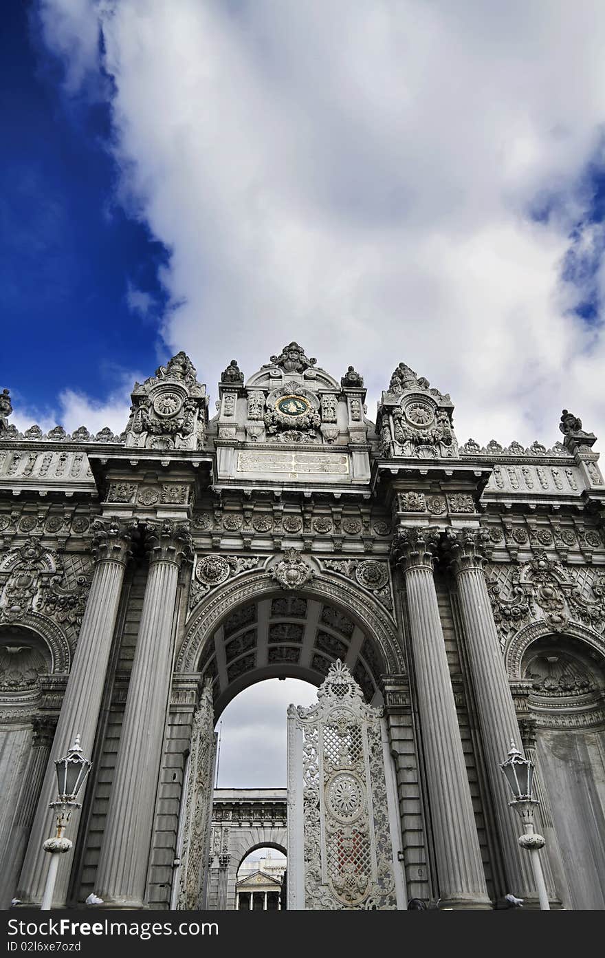 Turkey, Istanbul, Beylerbeyi Palace, view of the entrance