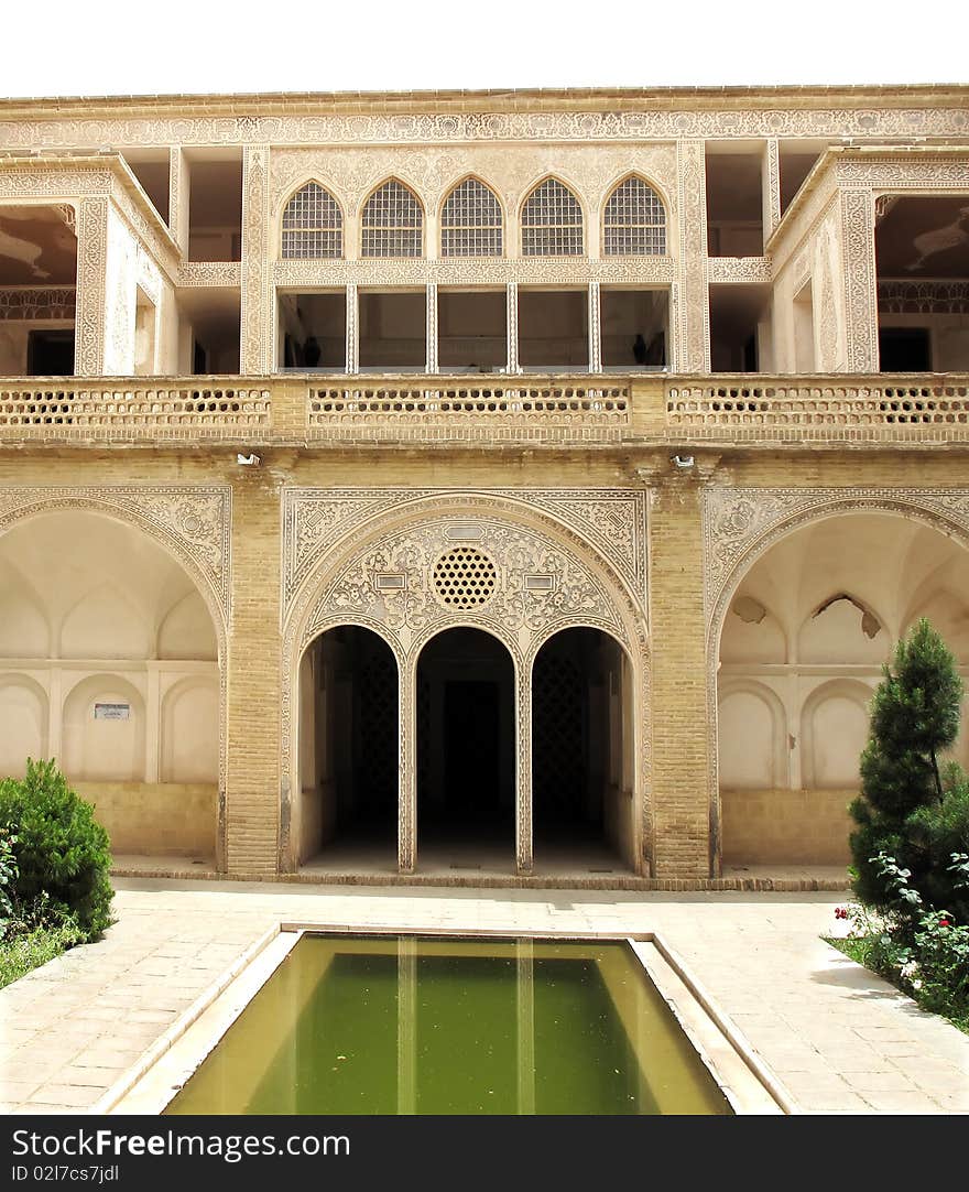 Historic old house in Kashan, Iran. Historic old house in Kashan, Iran