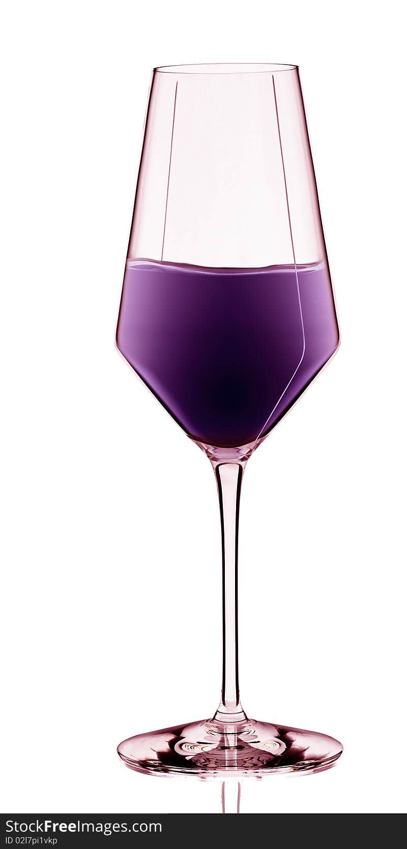 Glass of wine isolated on white background. Glass of wine isolated on white background