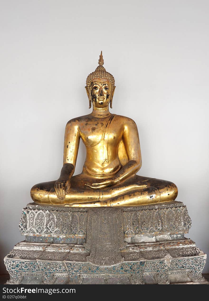 Golden Buddha at Wat Pho, Thailand. Golden Buddha at Wat Pho, Thailand