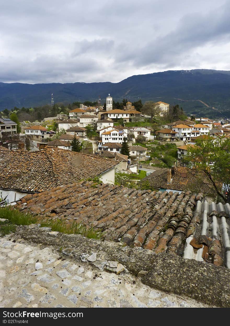 The ancient Ohrid city in Macedonia.