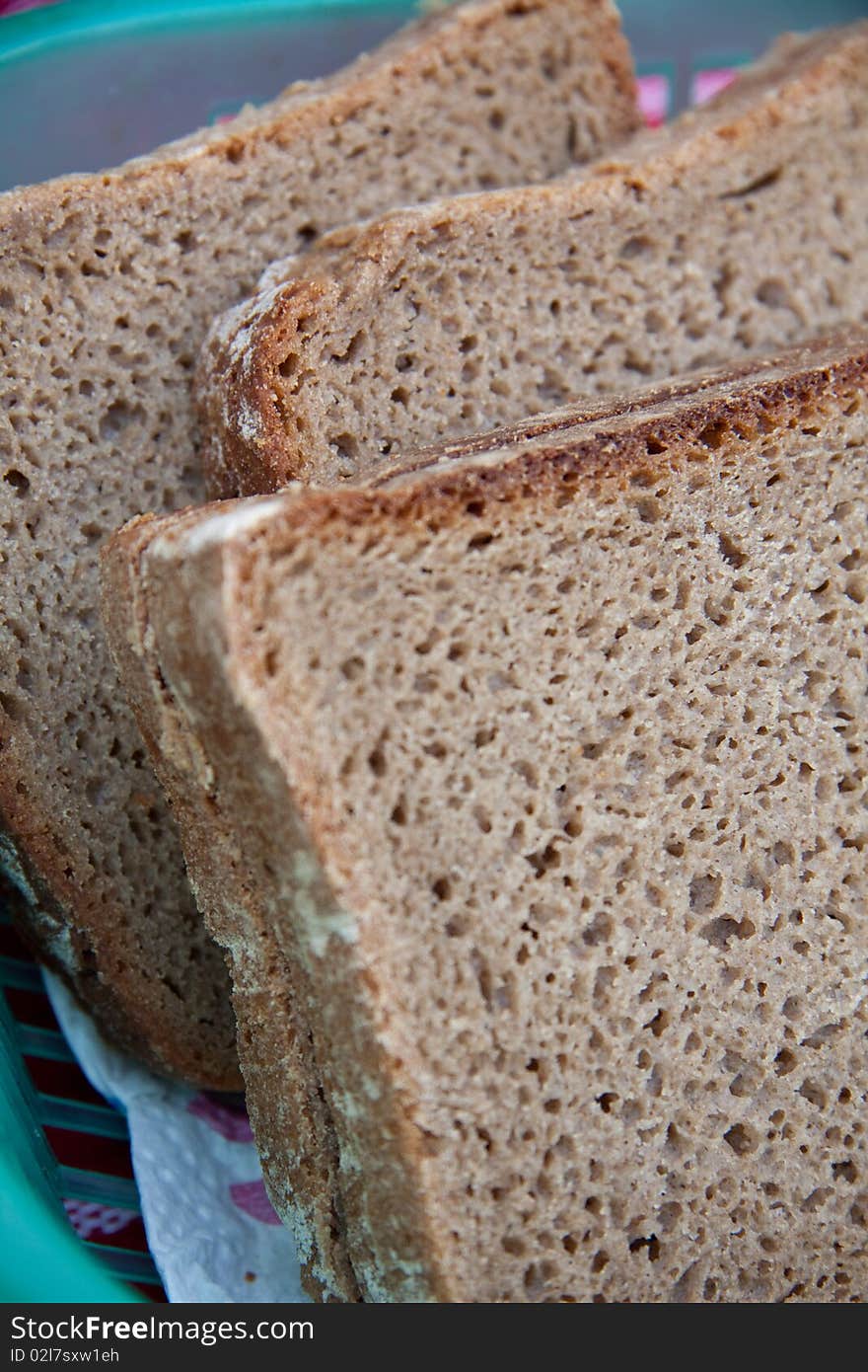 Fresh delicious bread served on a basked. Fresh delicious bread served on a basked