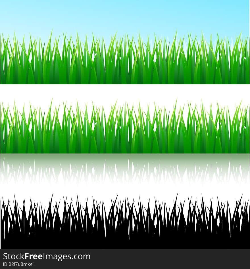 Seamless background with fresh green grass. Seamless background with fresh green grass