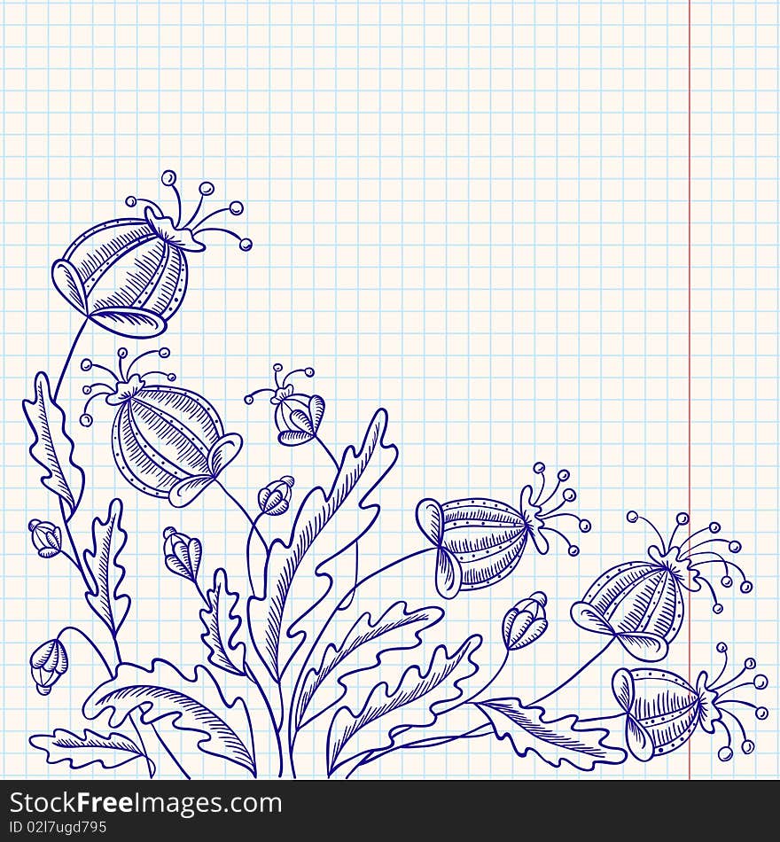 Floral doodle