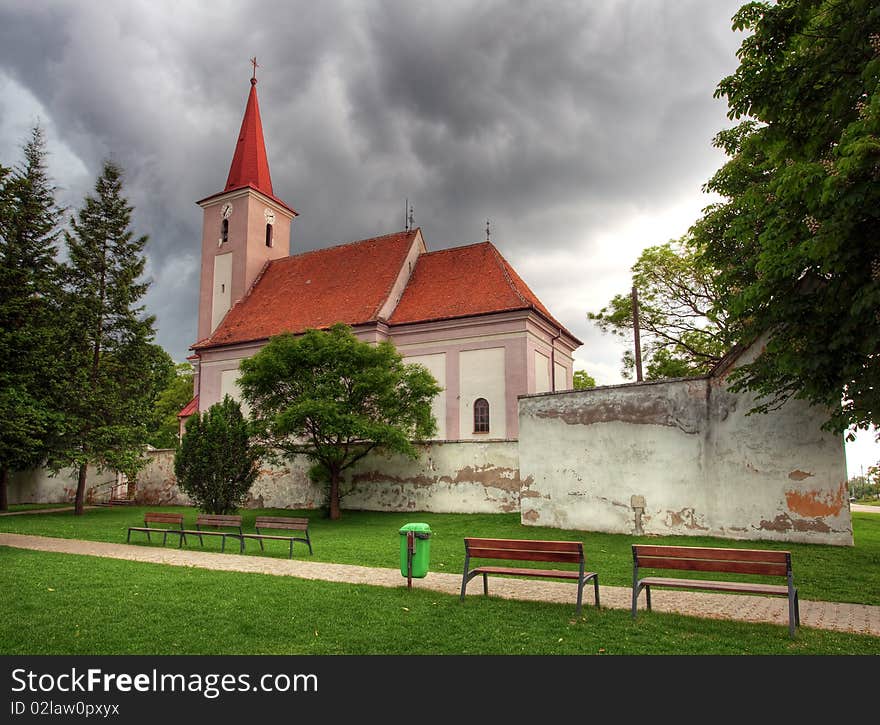 Church in village Studienka