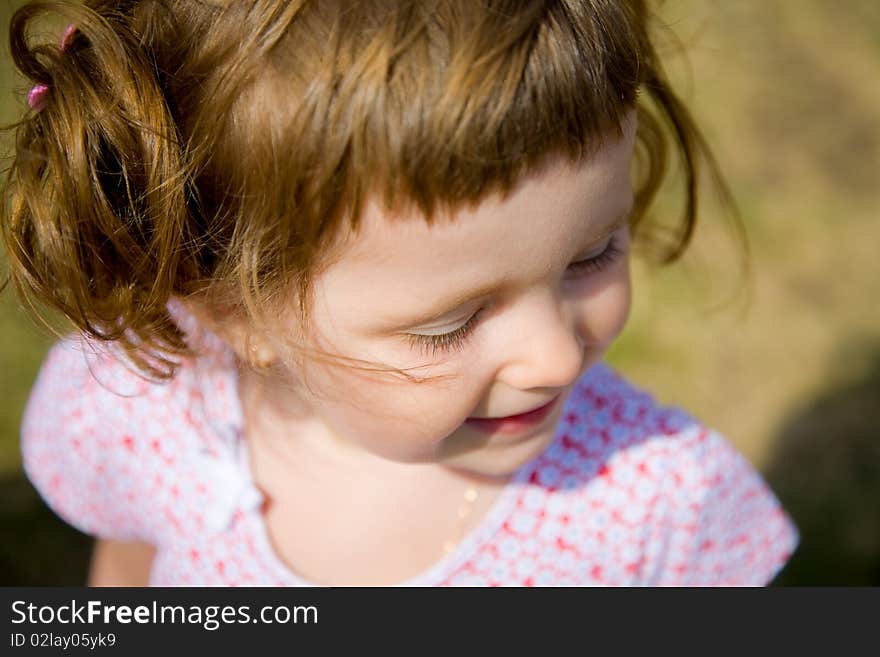 Cute Baby Girl with fun hairstyle. Cute Baby Girl with fun hairstyle