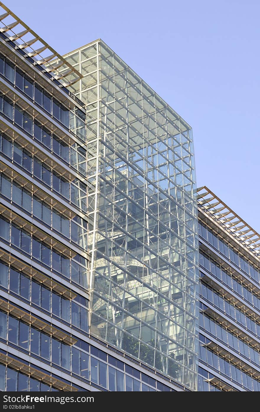 Offices With Blue Sky In Background