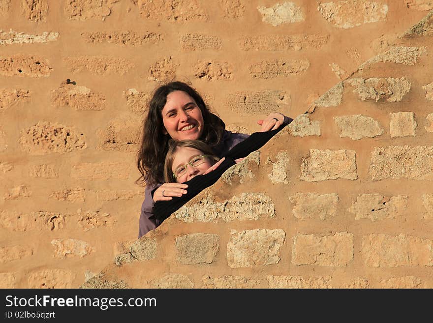 Woman and daughter