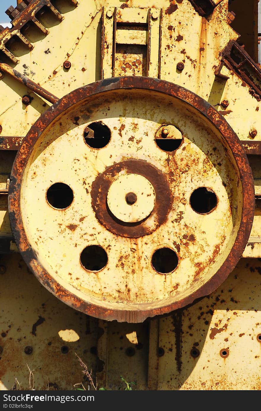 Old rusty gears of the machine. Old rusty gears of the machine