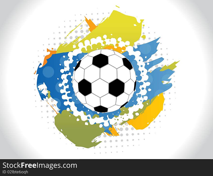 This image is a illustration of abstract colorfull grunge football background.