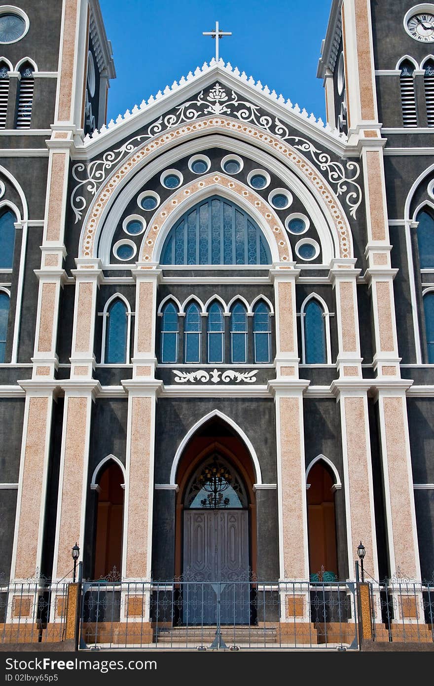 Gothic style church in east of Thailand. Gothic style church in east of Thailand