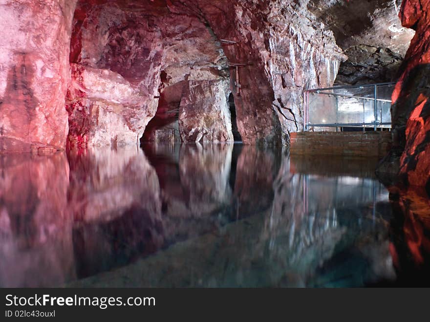 Flooded Miltitz Chalk Mine