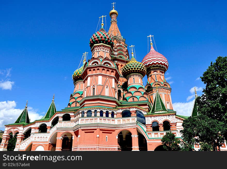 Pokrovskiy cathedral on Red Square. Moscow. Russia. Pokrovskiy cathedral on Red Square. Moscow. Russia.