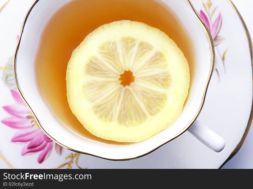 Tea and lemon