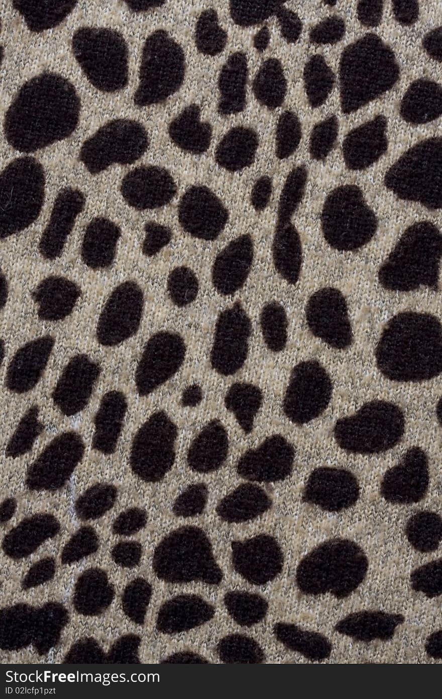 Brown leopardskin Pattern fabric background