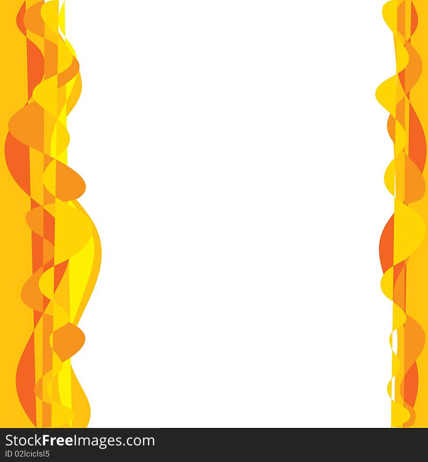 Abstract bright frame in red and yellow colors for text. Abstract bright frame in red and yellow colors for text