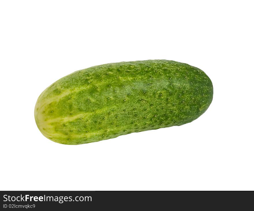 Cucumber isolated over white background