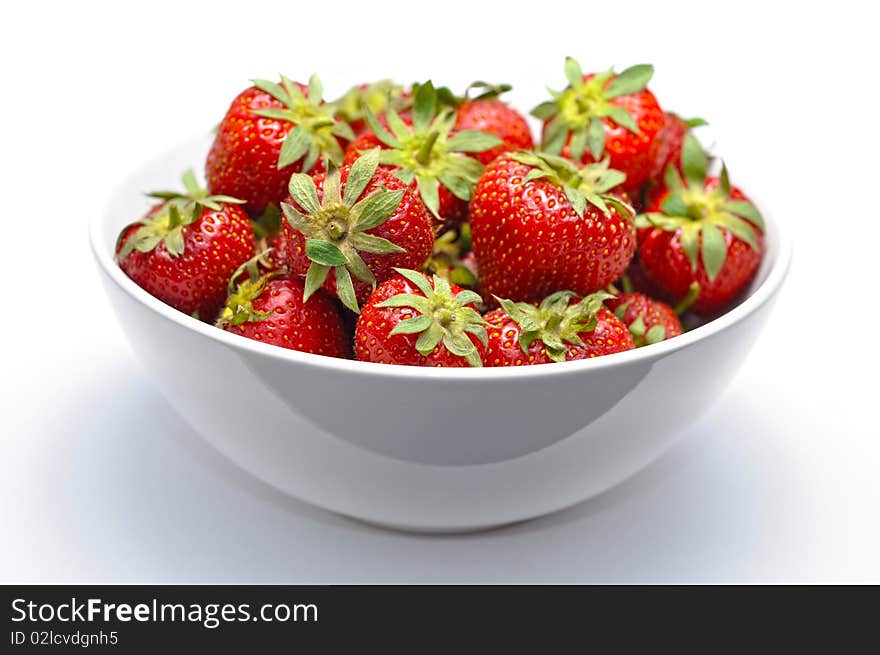 Bowl with strawberries