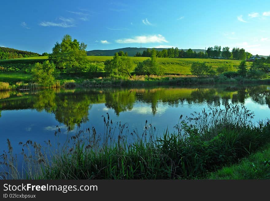 Nice landscape on summer day