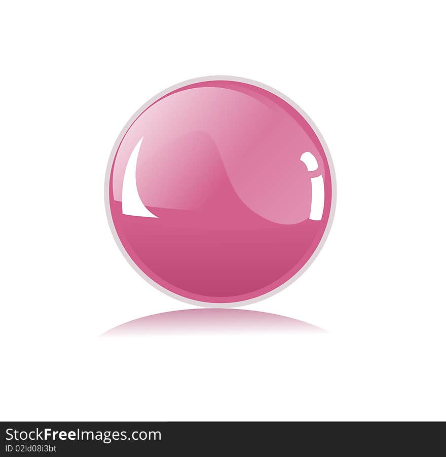 Illustration of a sphere button