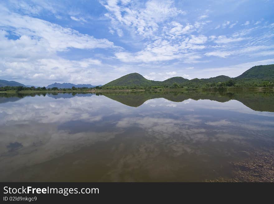 This picture is Nhong Plub lake,Hua Hin Thailand