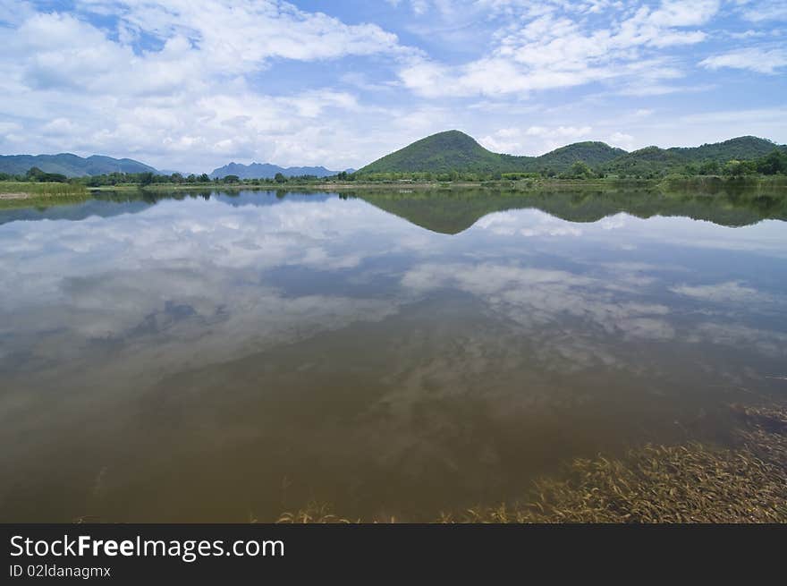 This picture is Nhong Plub lake,Hua Hin Thailand