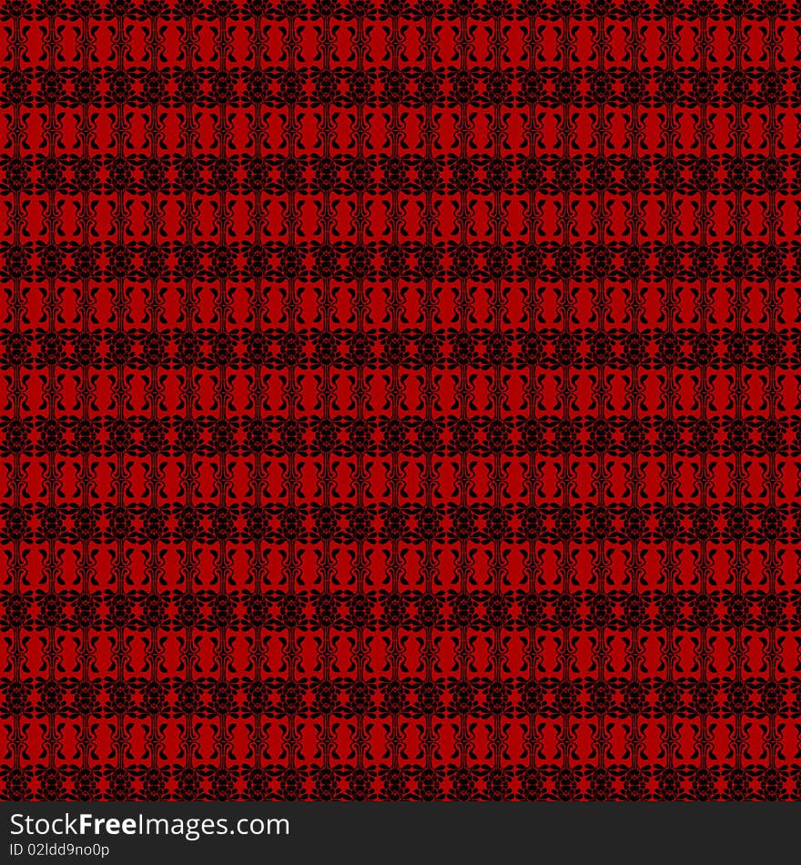 Retro Wallpaper.Seamless red wallpaper background