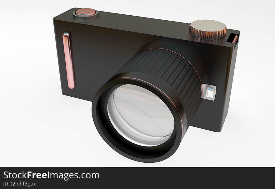 A 3d camara with lens