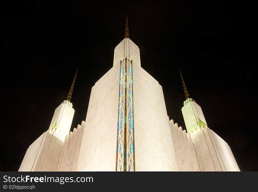 Washington DC LDS Temple Exterior in Kensington, Maryland. Washington DC LDS Temple Exterior in Kensington, Maryland