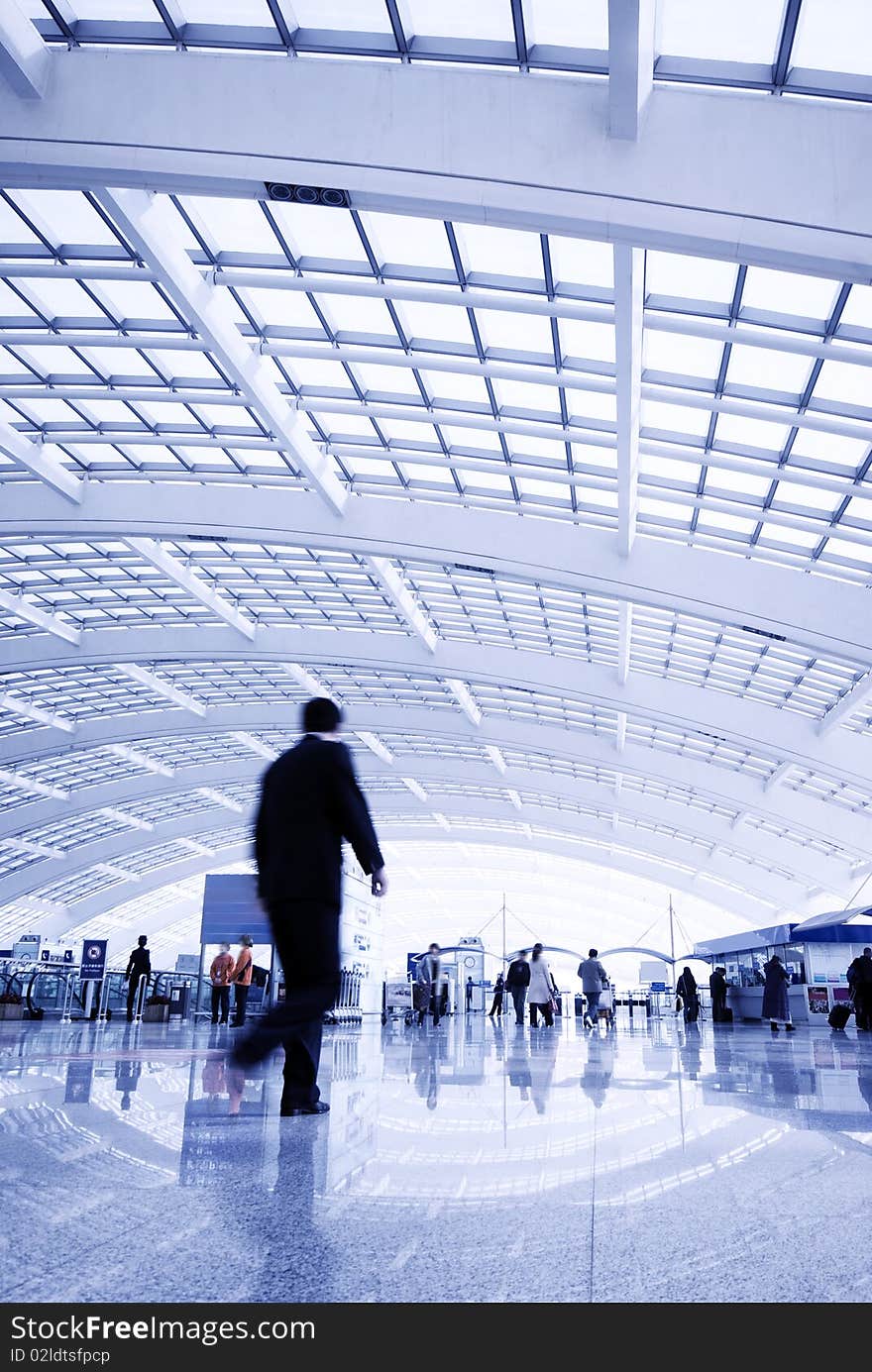 Passenger in airport