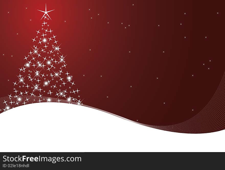 Christmas back ground in red with white stars. Christmas back ground in red with white stars