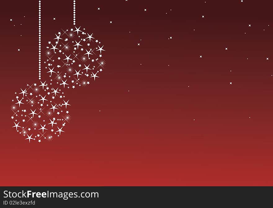 Christmas back ground in red with white stars. Christmas back ground in red with white stars