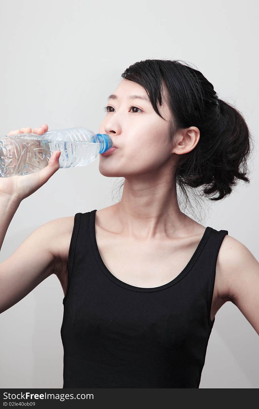 Attractive young lady at gym. Attractive young lady at gym