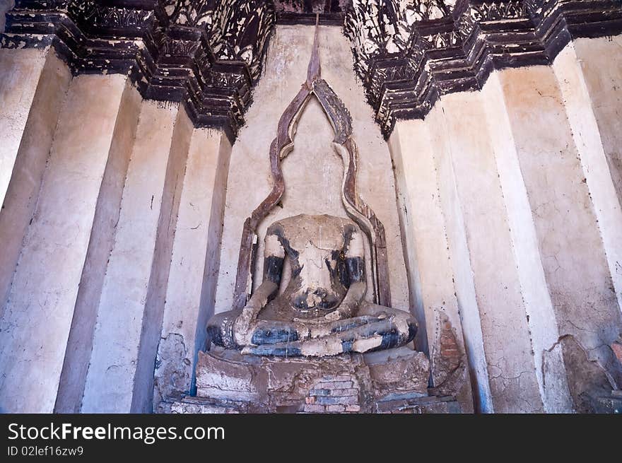 Buddha in ancient Ayutthaya - Thailand. Buddha in ancient Ayutthaya - Thailand